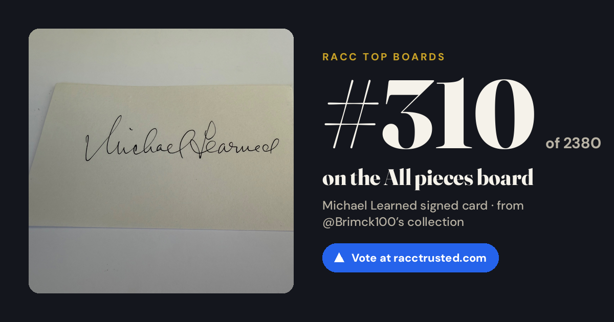 Share card: #310 of 2380 on the All pieces board