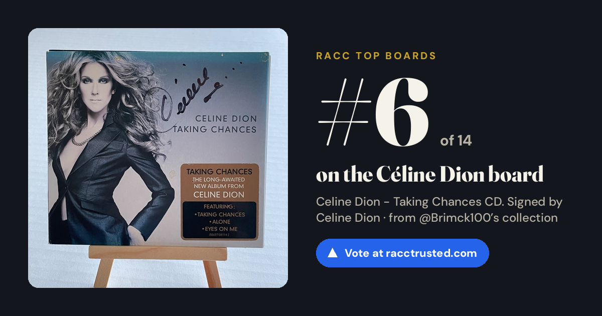 Share card: #6 of 14 on the Céline Dion board