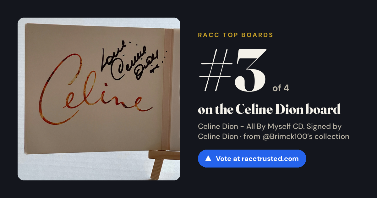 Share card: #3 of 4 on the Celine Dion board