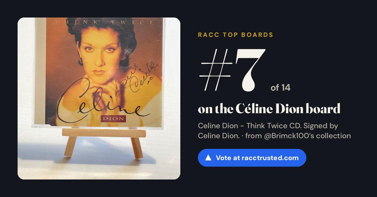 Share card: #7 of 14 on the Céline Dion board