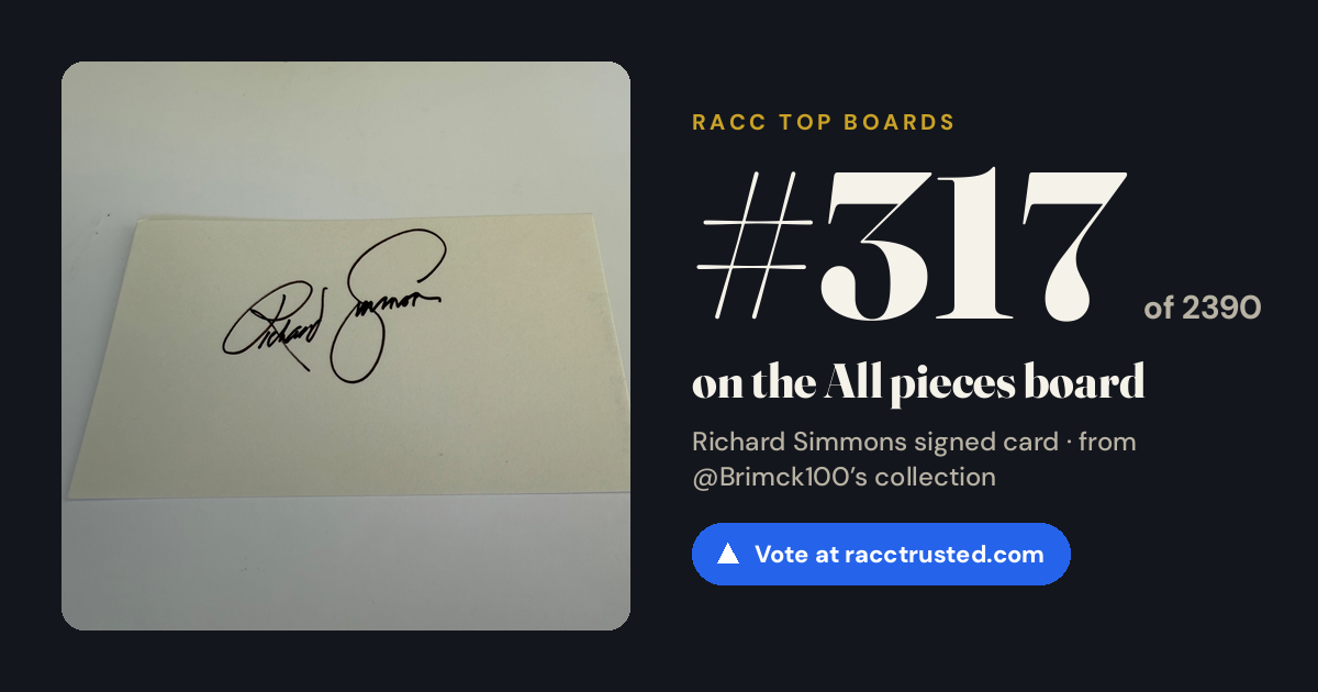 Share card: #317 of 2390 on the All pieces board