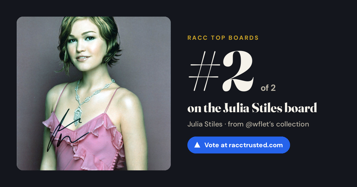 Share card: #2 of 2 on the Julia Stiles board
