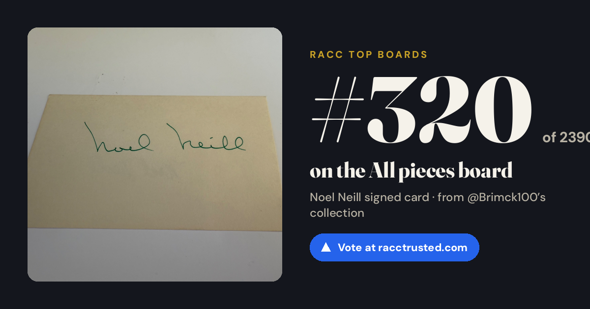 Share card: #320 of 2390 on the All pieces board
