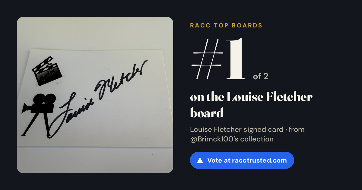 Share card: #1 of 2 on the Louise Fletcher board