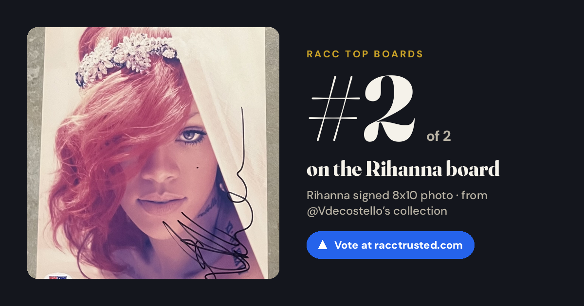 Share card: #2 of 2 on the Rihanna board