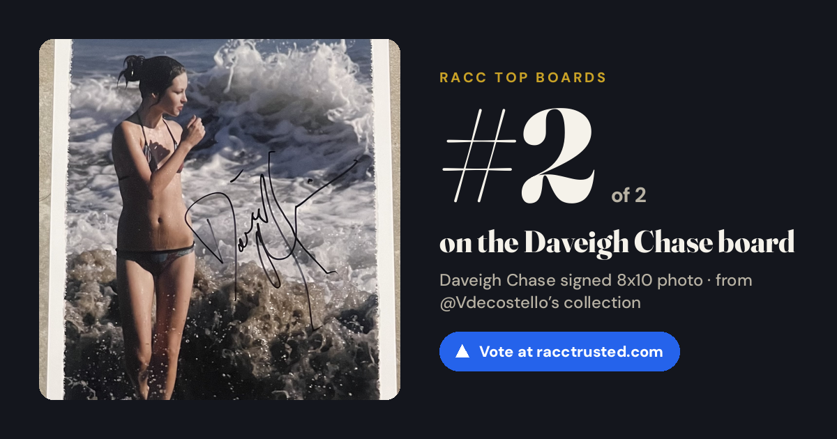 Share card: #2 of 2 on the Daveigh Chase board