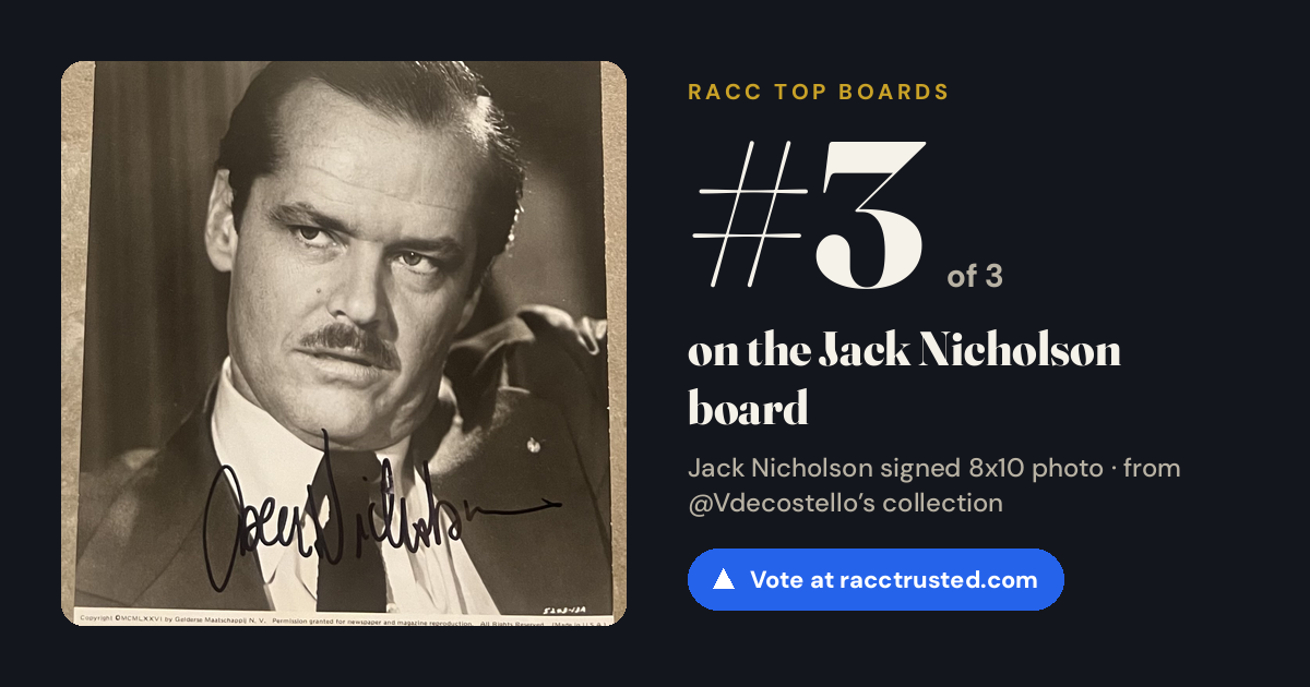 Share card: #3 of 3 on the Jack Nicholson board