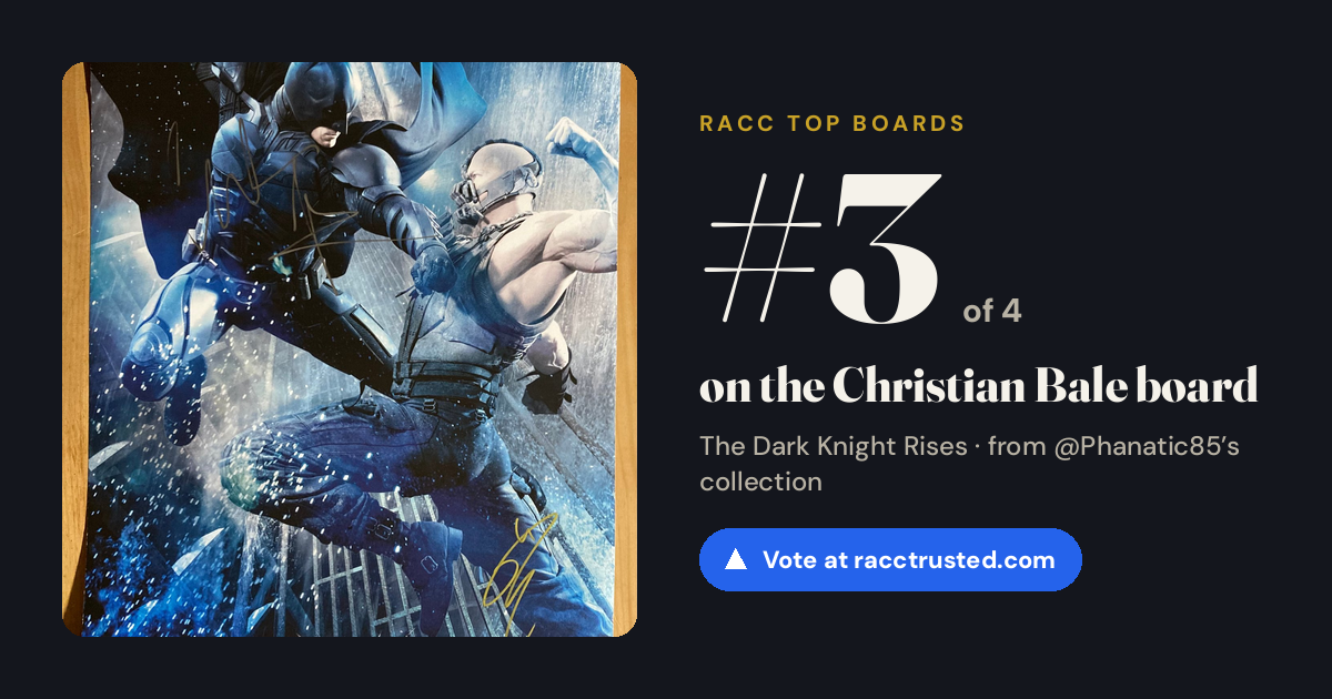Share card: #3 of 4 on the Christian Bale board