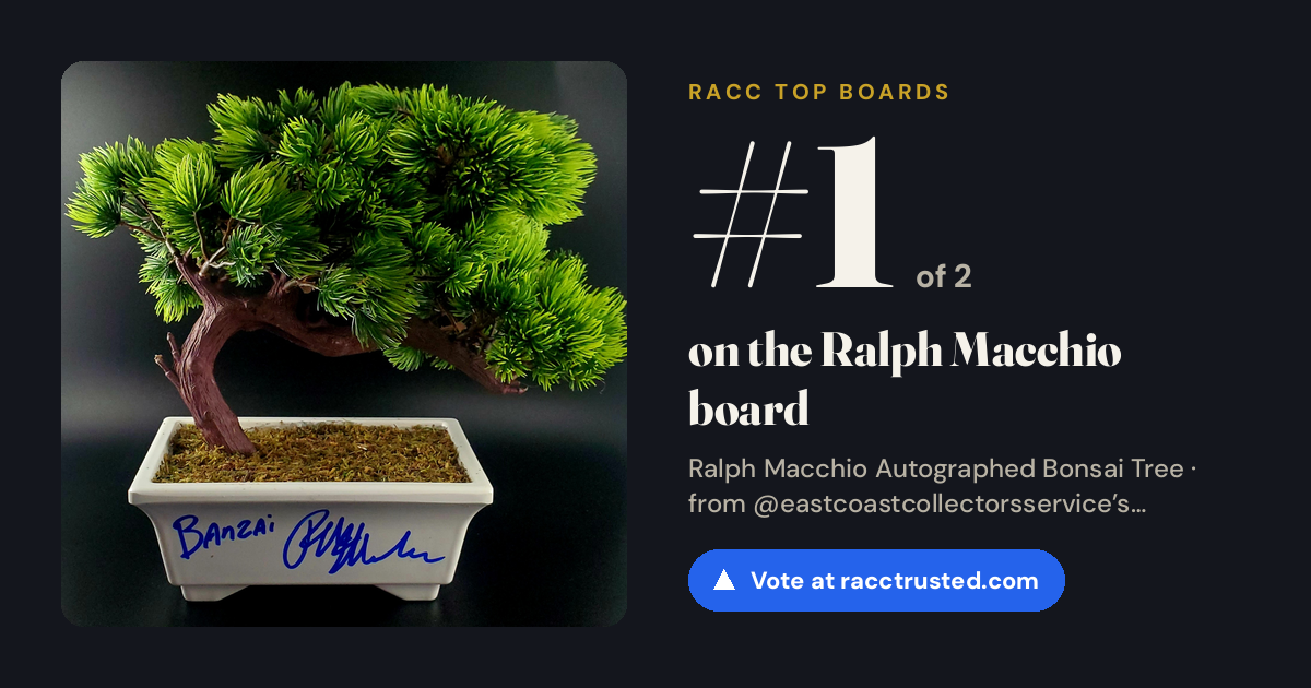 Share card: #1 of 2 on the Ralph Macchio board