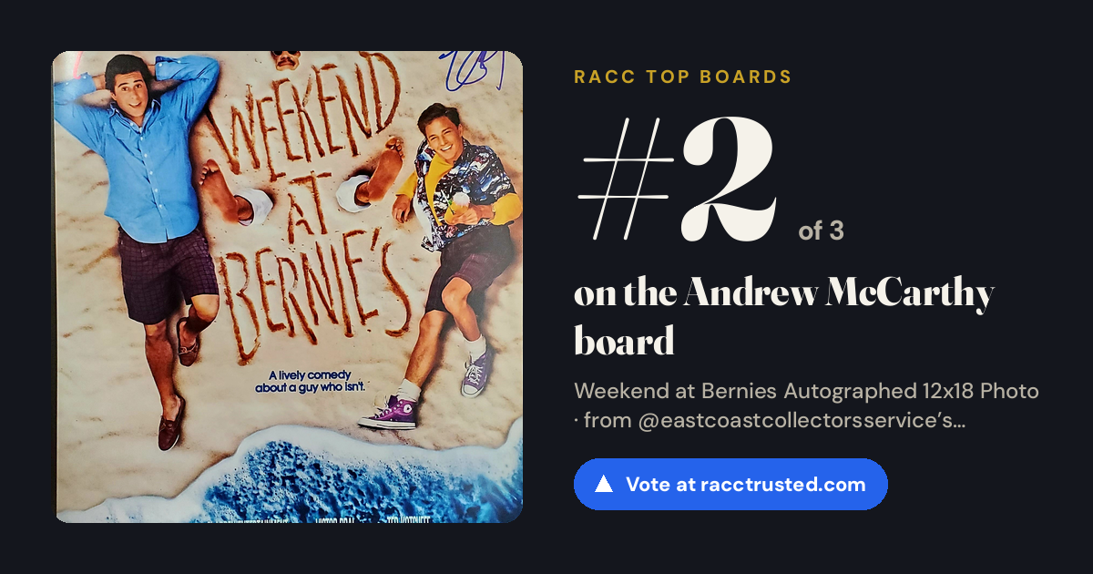 Share card: #2 of 3 on the Andrew McCarthy board