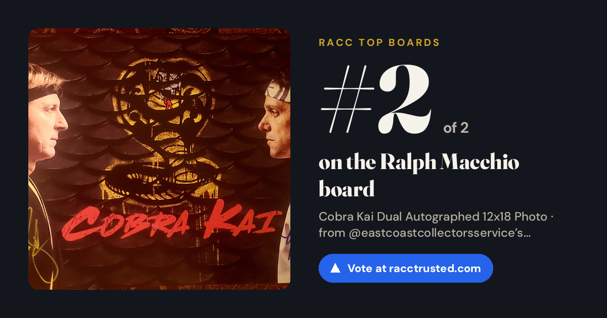Share card: #2 of 2 on the Ralph Macchio board