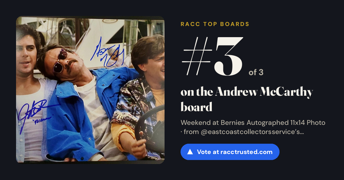 Share card: #3 of 3 on the Andrew McCarthy board