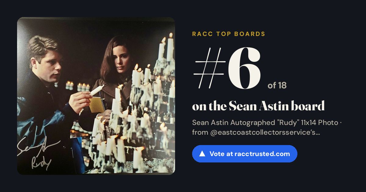 Share card: #6 of 18 on the Sean Astin board