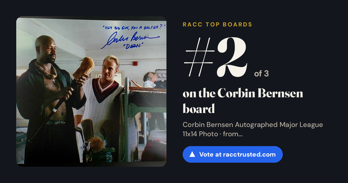Share card: #2 of 3 on the Corbin Bernsen board