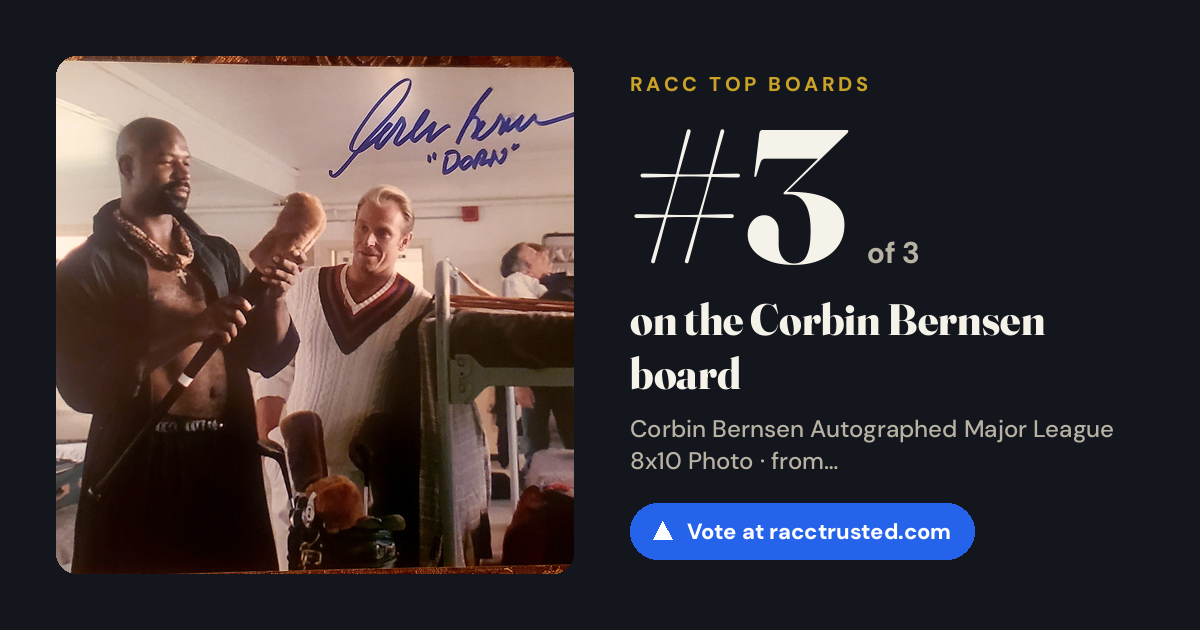 Share card: #3 of 3 on the Corbin Bernsen board