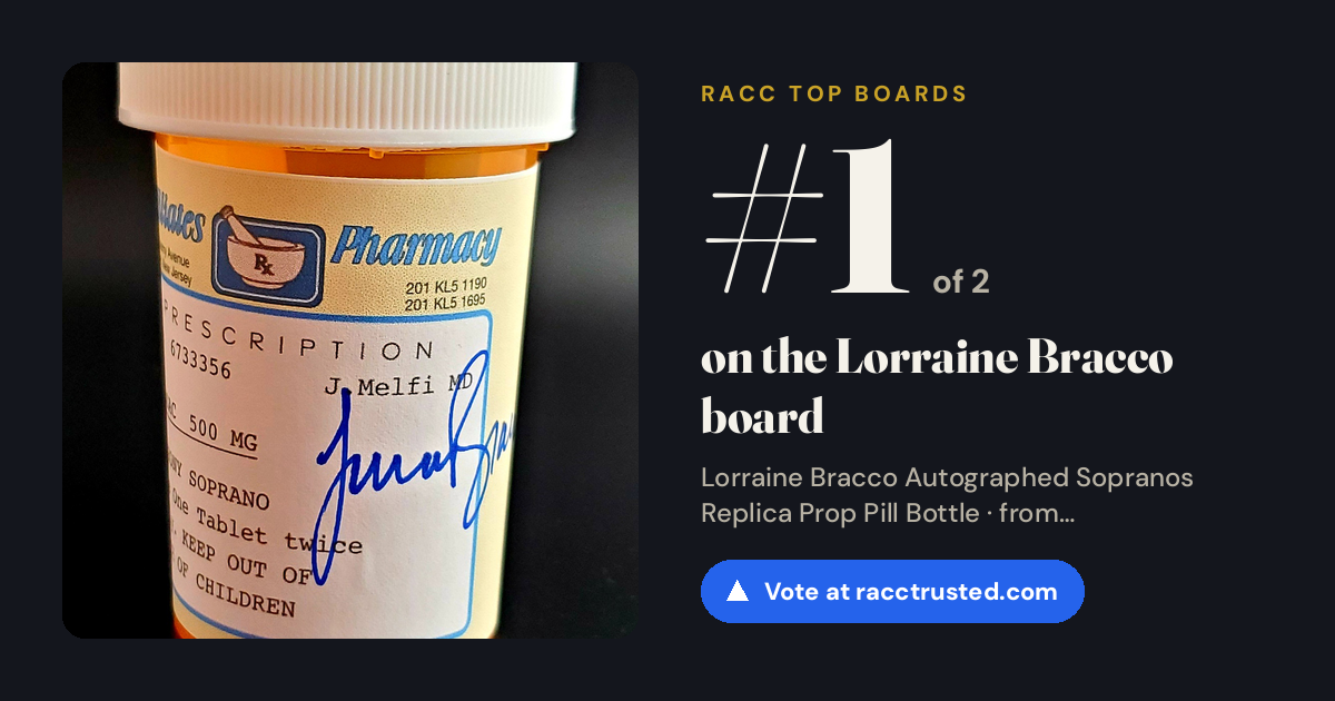Share card: #1 of 2 on the Lorraine Bracco board