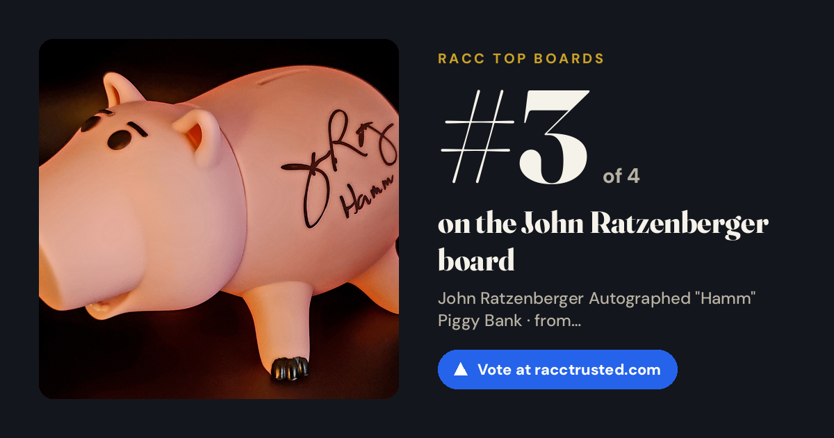 Share card: #3 of 4 on the John Ratzenberger board