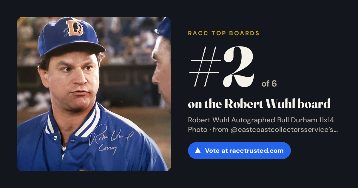 Share card: #2 of 6 on the Robert Wuhl board