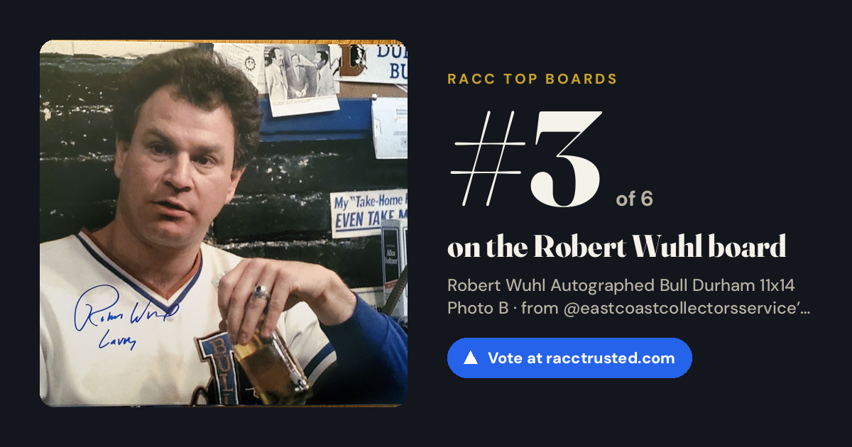 Share card: #3 of 6 on the Robert Wuhl board