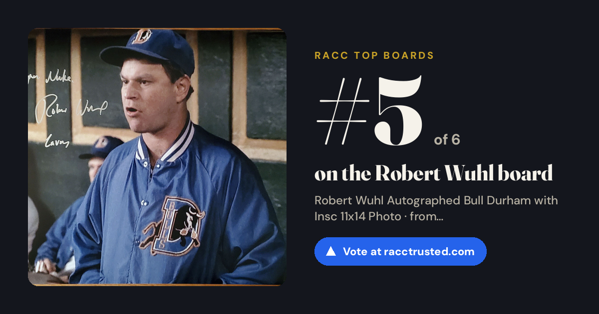 Share card: #5 of 6 on the Robert Wuhl board