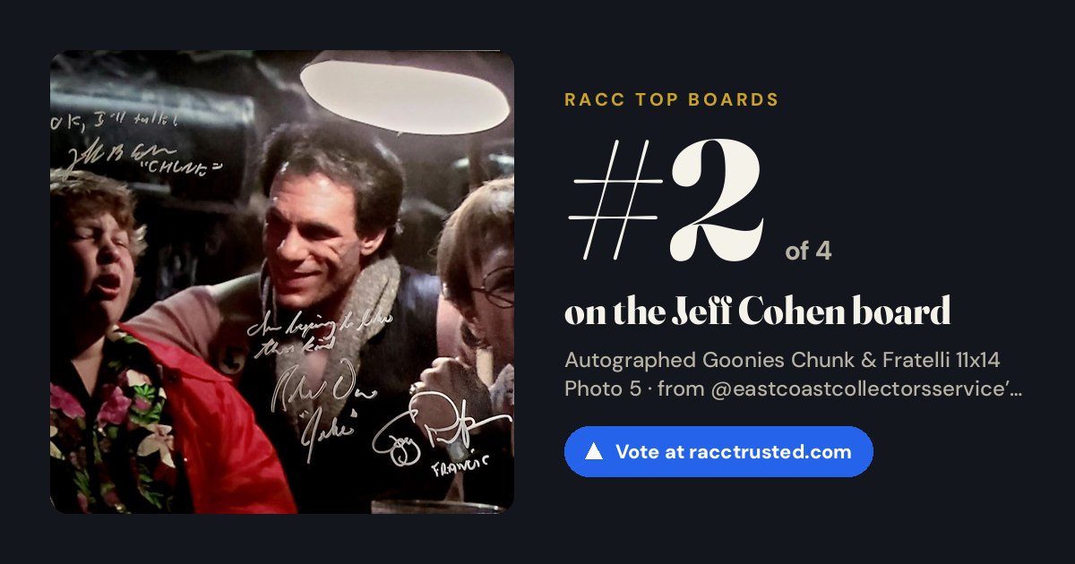 Share card: #2 of 4 on the Jeff Cohen board