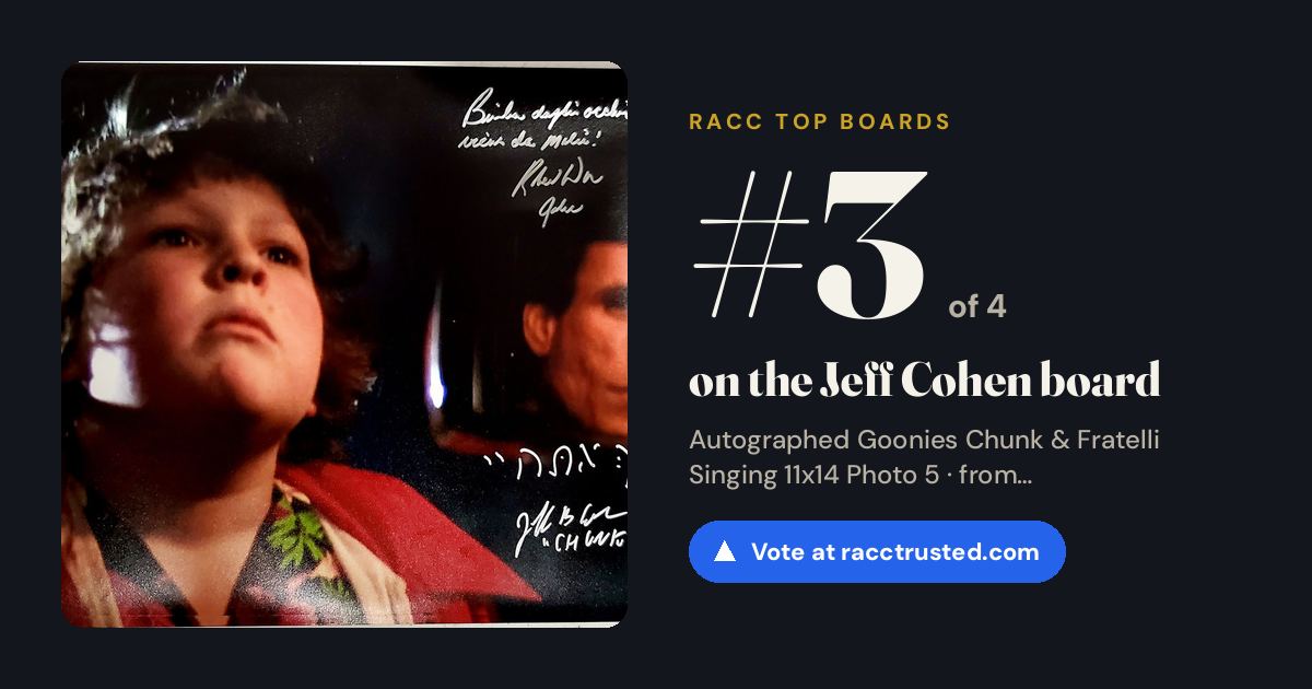 Share card: #3 of 4 on the Jeff Cohen board