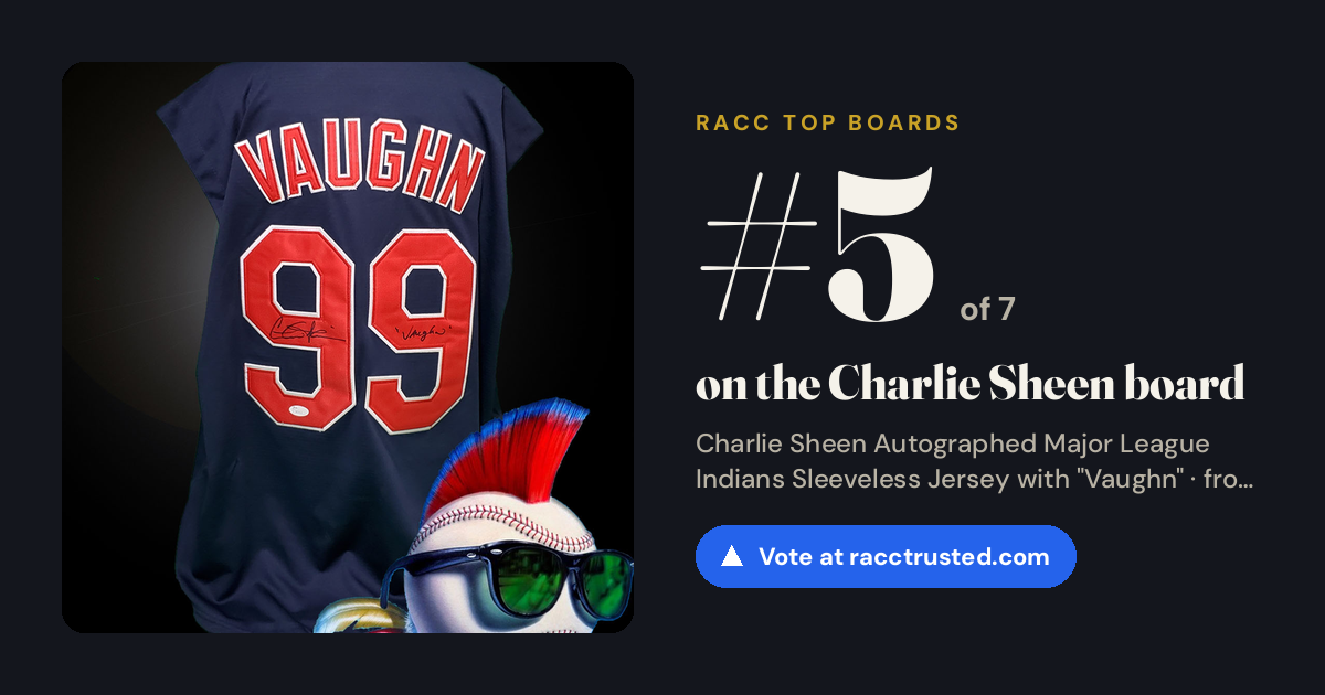 Share card: #5 of 7 on the Charlie Sheen board
