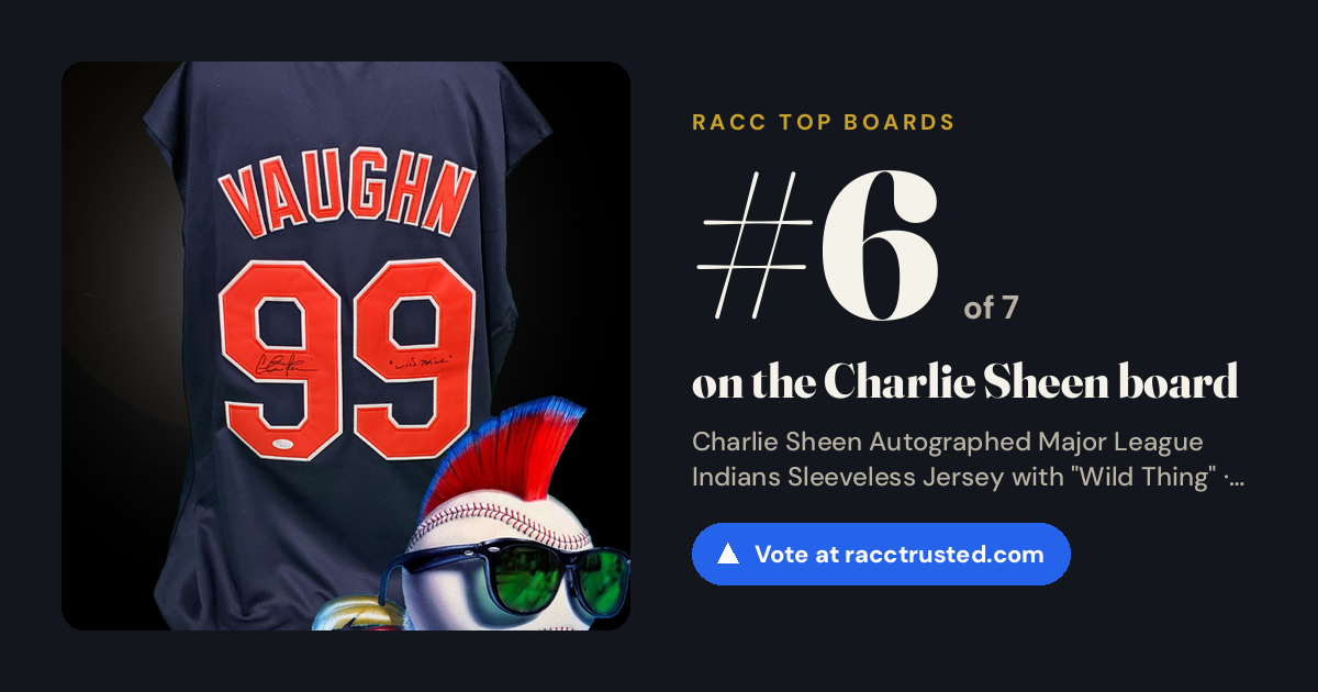Share card: #6 of 7 on the Charlie Sheen board