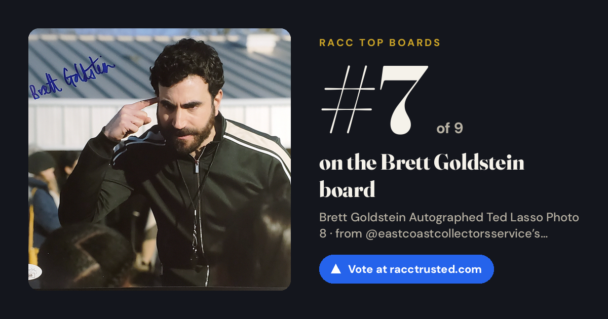 Share card: #7 of 9 on the Brett Goldstein board