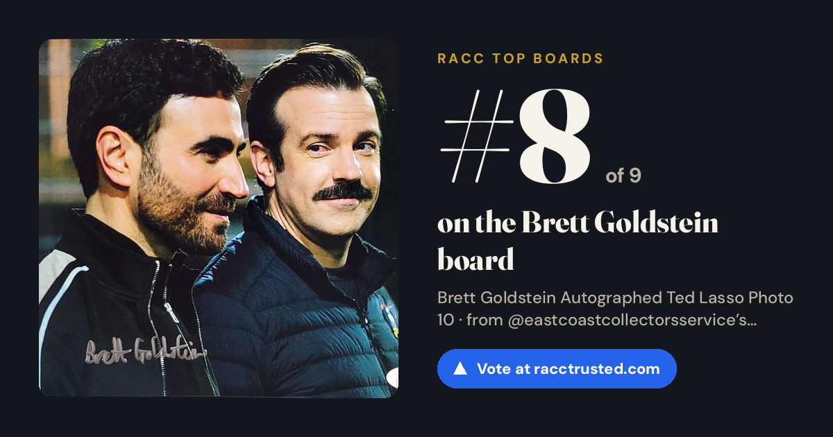 Share card: #8 of 9 on the Brett Goldstein board