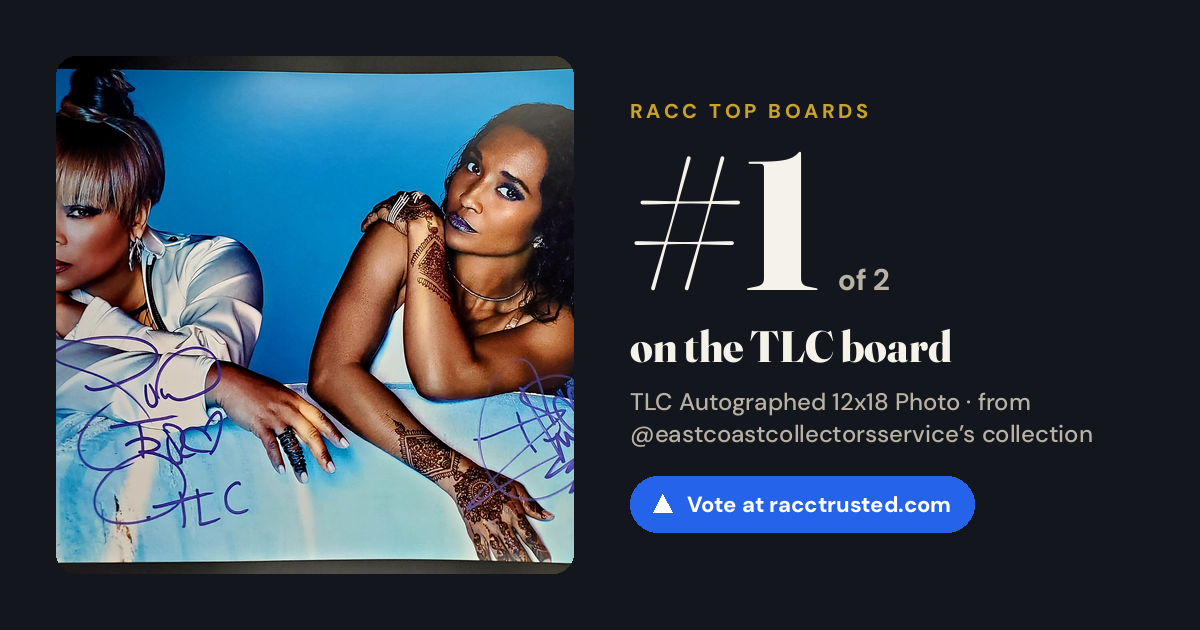 Share card: #1 of 2 on the TLC board