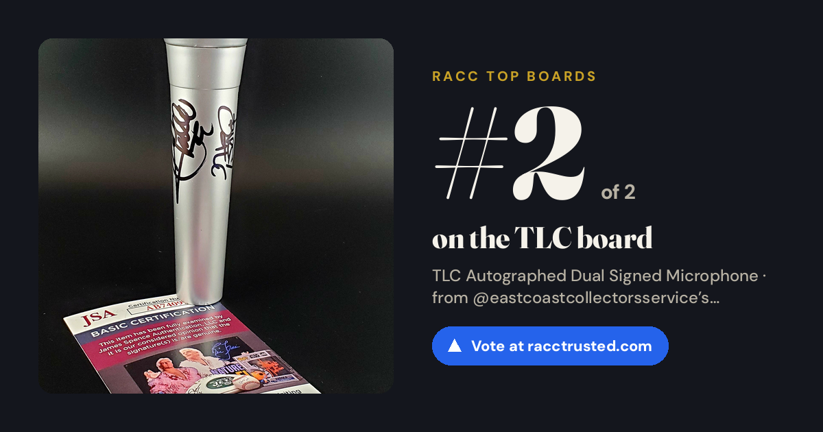 Share card: #2 of 2 on the TLC board
