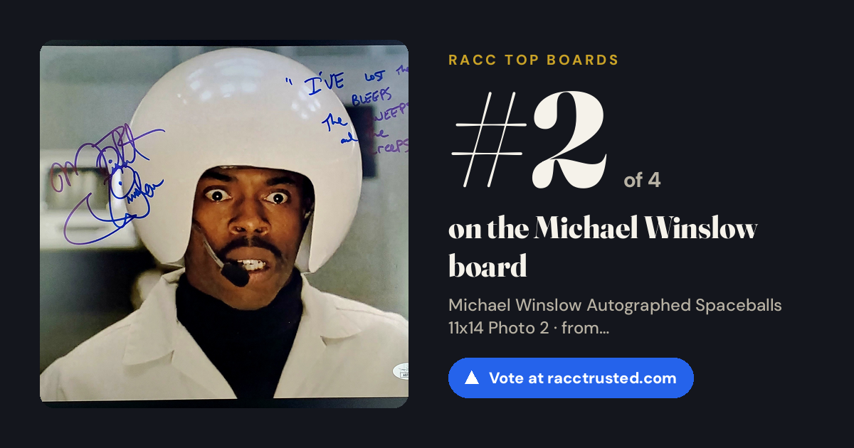 Share card: #2 of 4 on the Michael Winslow board