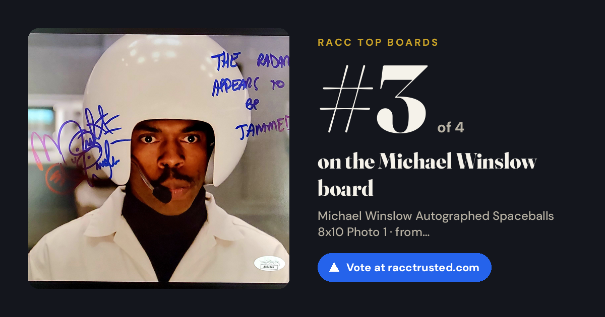 Share card: #3 of 4 on the Michael Winslow board