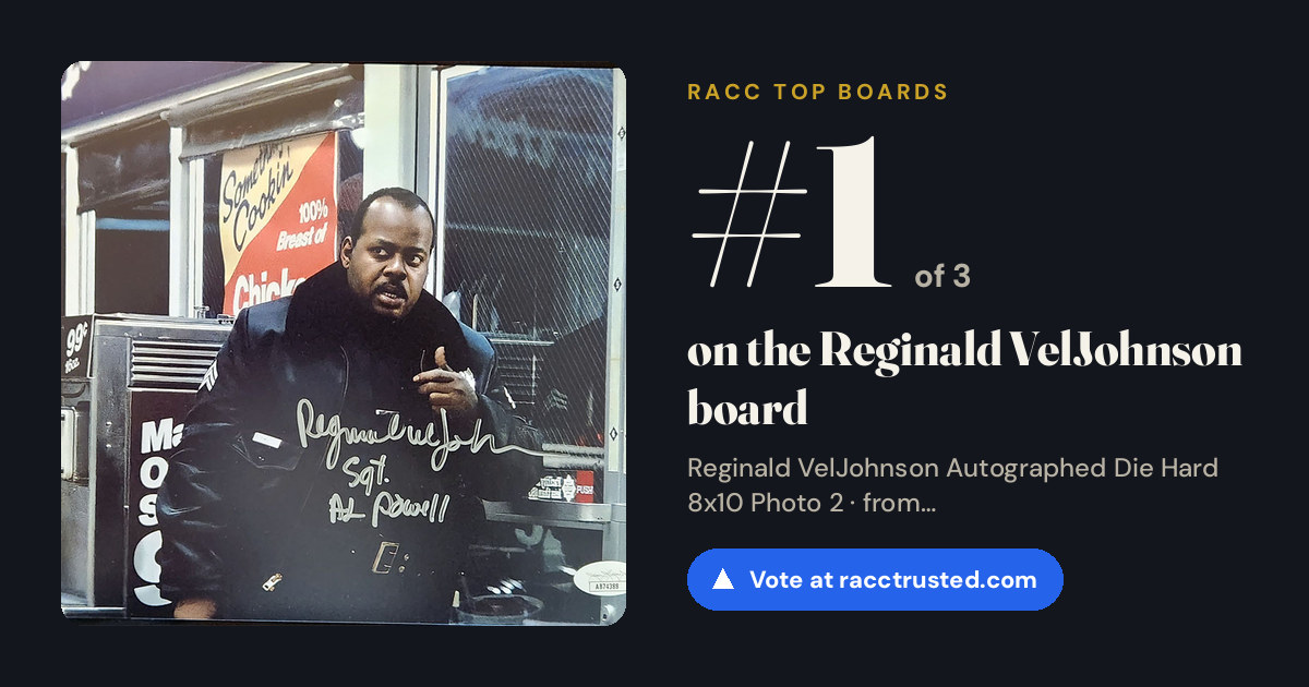 Share card: #1 of 3 on the Reginald VelJohnson board