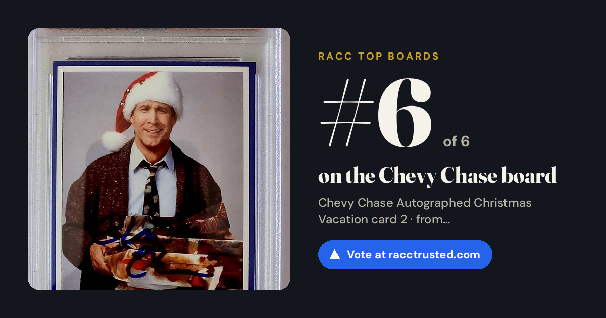 Share card: #6 of 6 on the Chevy Chase board