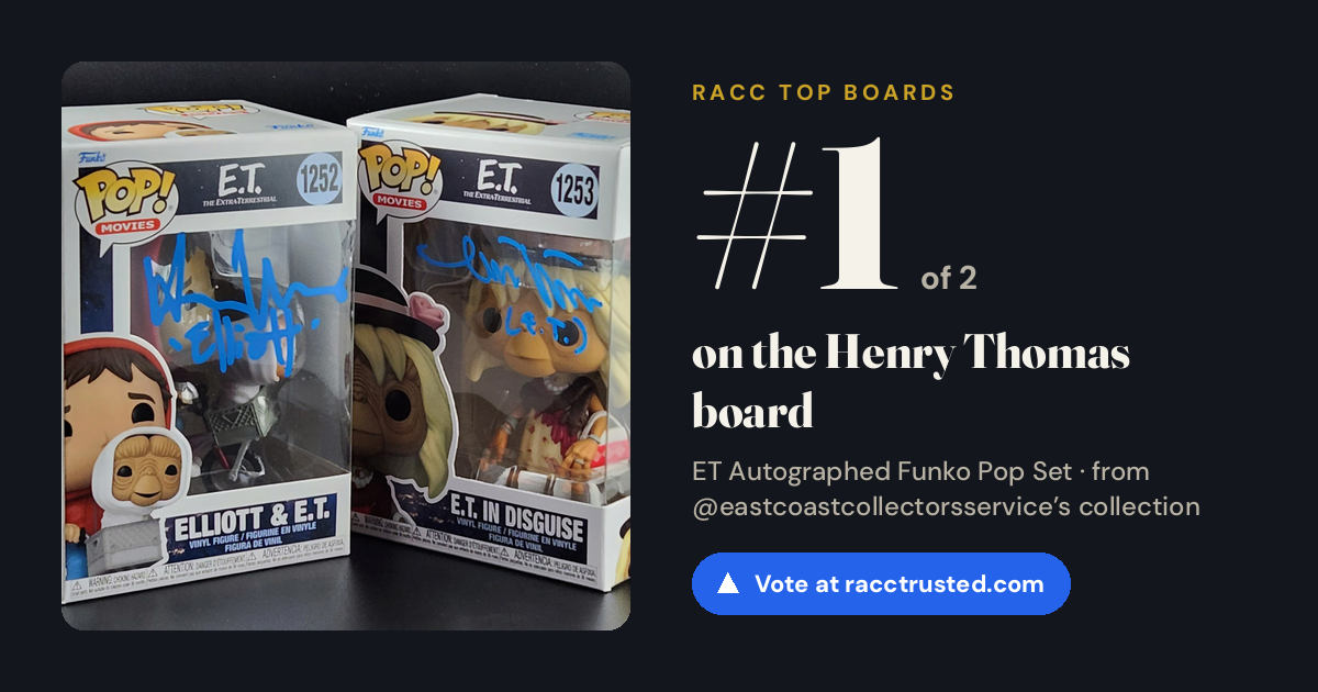 Share card: #1 of 2 on the Henry Thomas board