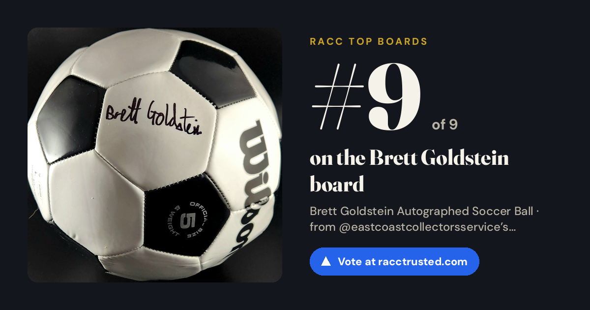Share card: #9 of 9 on the Brett Goldstein board