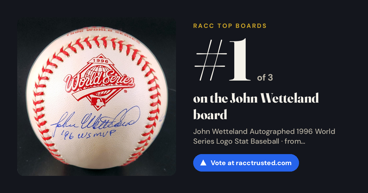 Share card: #1 of 3 on the John Wetteland board
