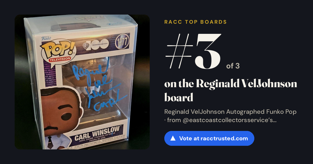Share card: #3 of 3 on the Reginald VelJohnson board