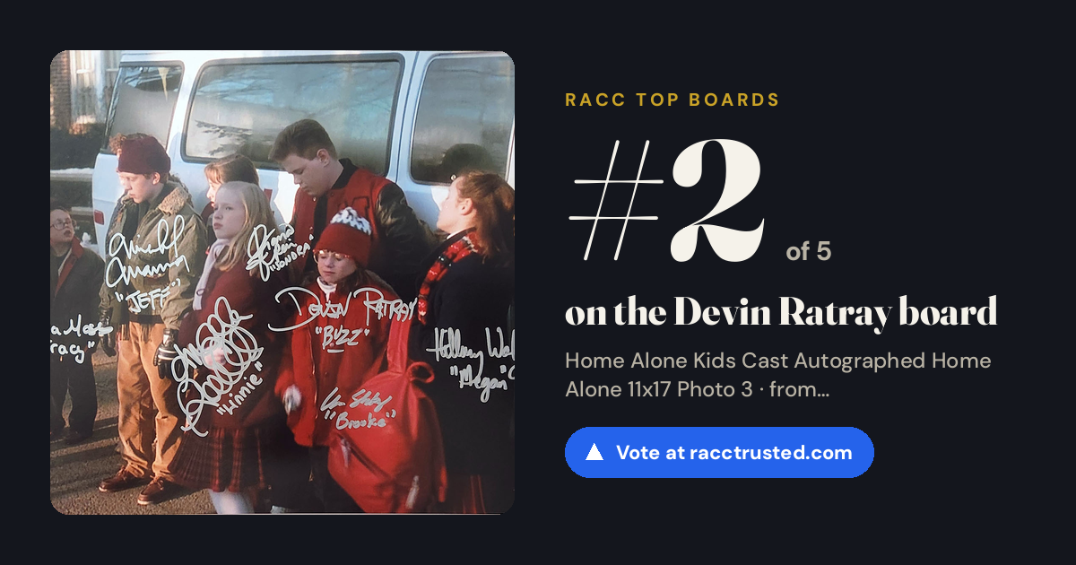 Share card: #2 of 5 on the Devin Ratray board