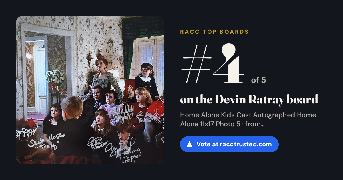 Share card: #4 of 5 on the Devin Ratray board