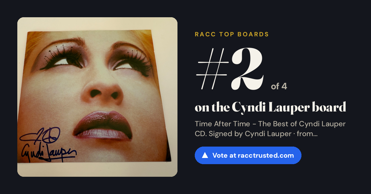 Share card: #2 of 4 on the Cyndi Lauper board