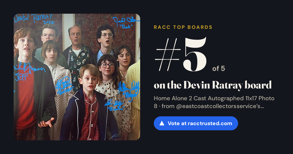 Share card: #5 of 5 on the Devin Ratray board