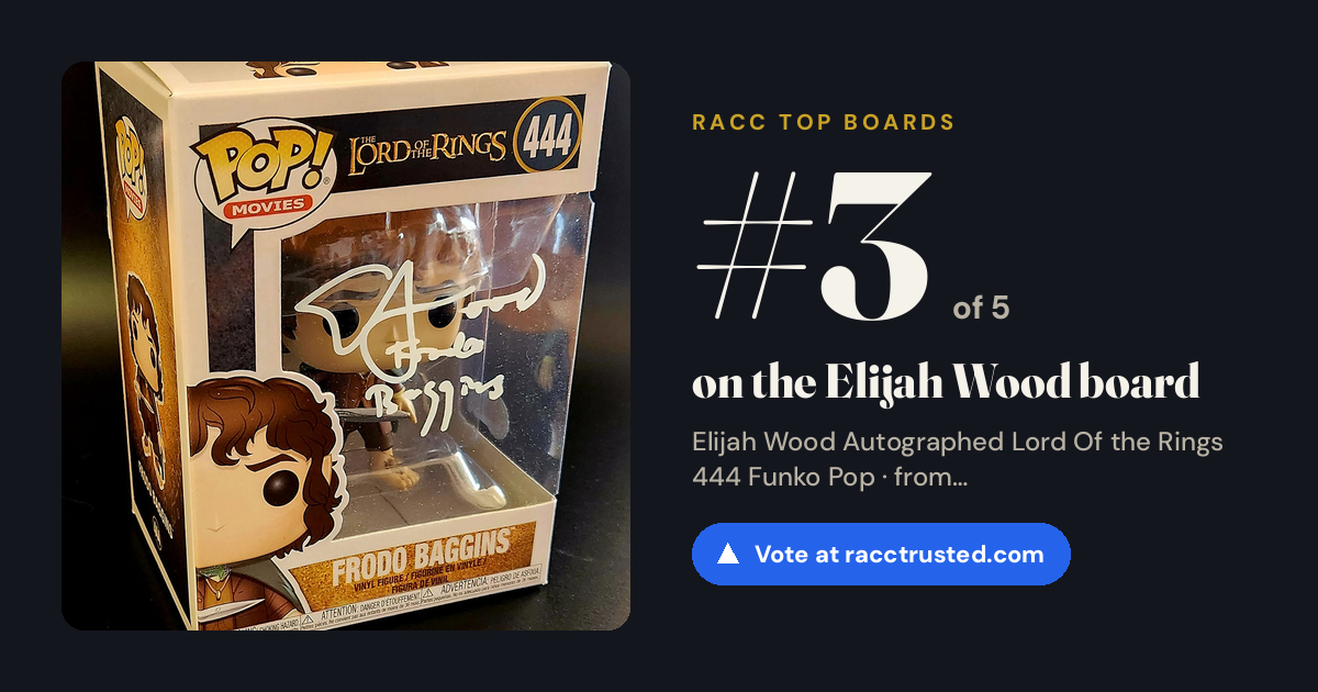Share card: #3 of 5 on the Elijah Wood board