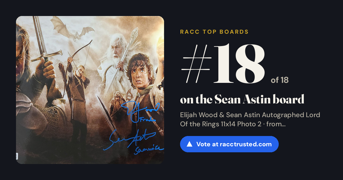 Share card: #18 of 18 on the Sean Astin board