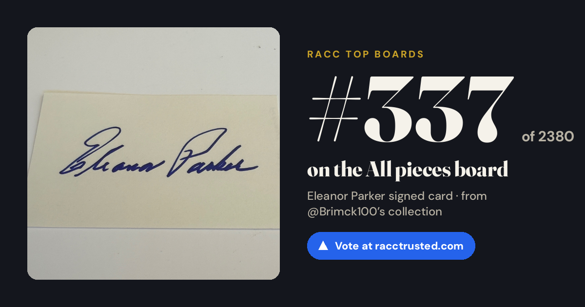 Share card: #337 of 2380 on the All pieces board