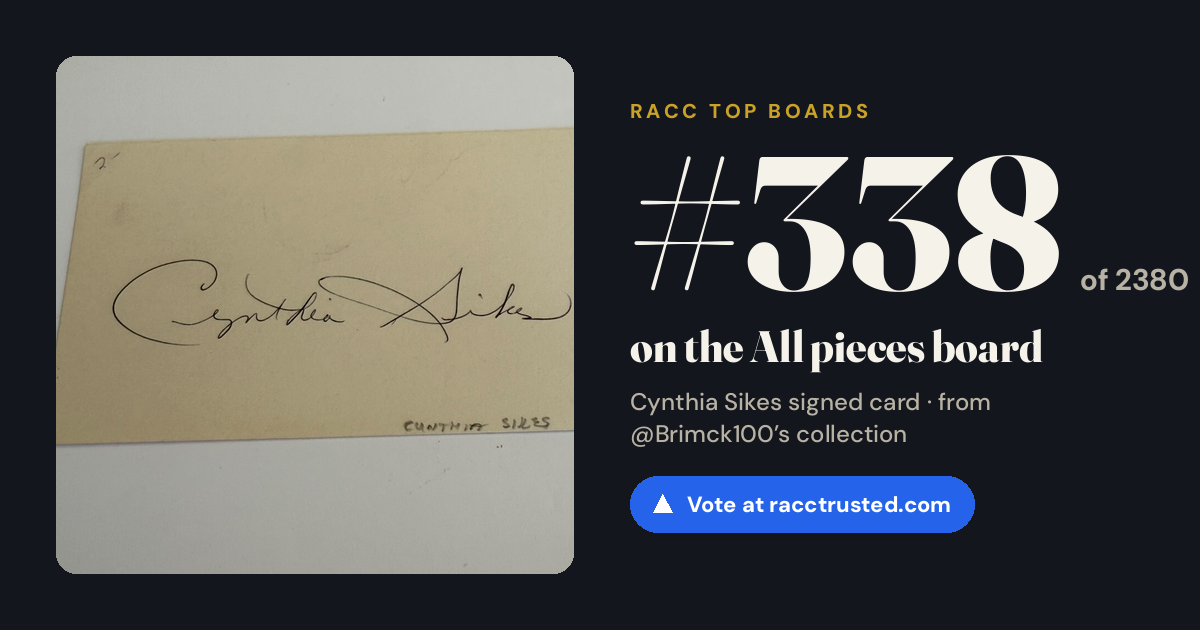 Share card: #338 of 2380 on the All pieces board