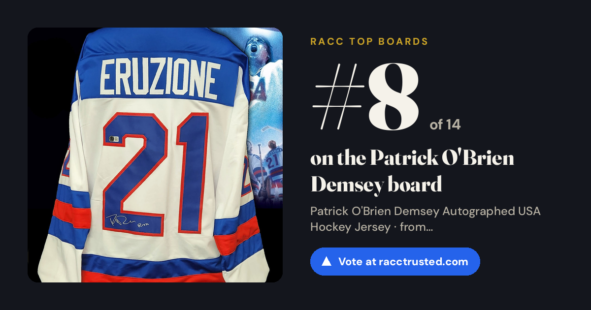 Share card: #8 of 14 on the Patrick O'Brien Demsey board