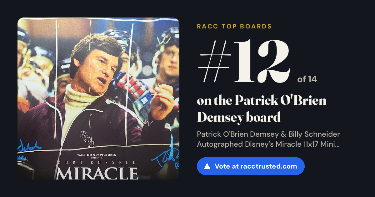 Share card: #12 of 14 on the Patrick O'Brien Demsey board